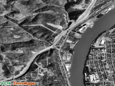 Zip code 15030 satellite photo by USGS