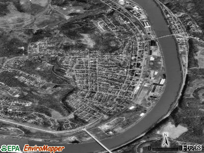 Zip code 15033 satellite photo by USGS