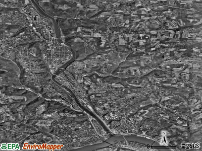 Zip code 15066 satellite photo by USGS