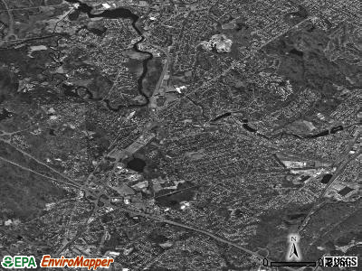 Zip code 02026 satellite photo by USGS