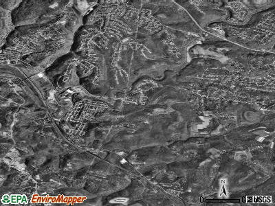 Zip code 15085 satellite photo by USGS