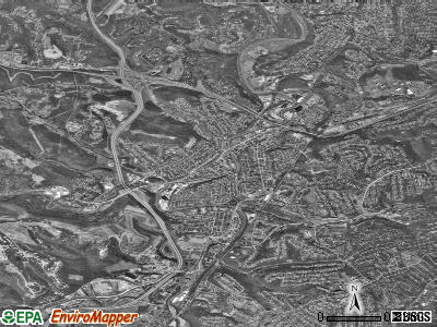 Zip code 15106 satellite photo by USGS