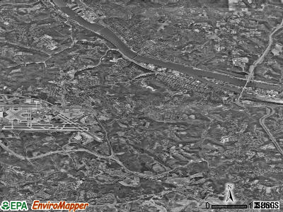 Zip code 15108 satellite photo by USGS