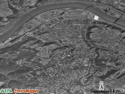 Zip code 15120 satellite photo by USGS