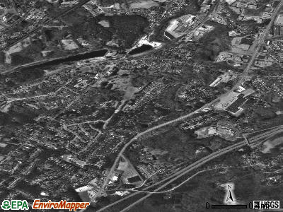 Zip code 02032 satellite photo by USGS