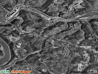 Zip code 15137 satellite photo by USGS