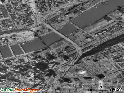 Zip code 15222 satellite photo by USGS