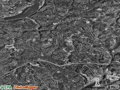 Zip code 15235 satellite photo by USGS