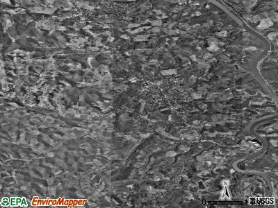 Zip code 15320 satellite photo by USGS