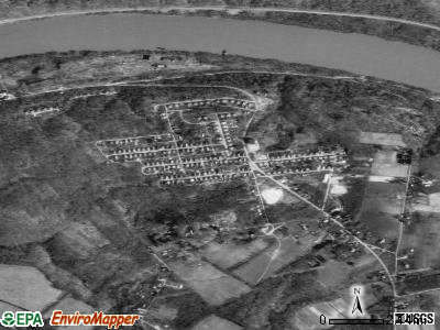 Zip code 15323 satellite photo by USGS