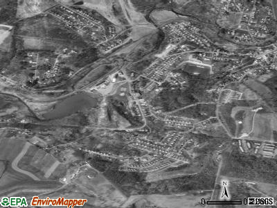 Zip code 15331 satellite photo by USGS