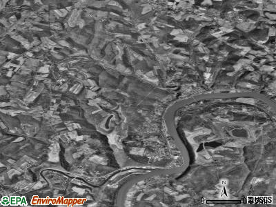 Zip code 15333 satellite photo by USGS