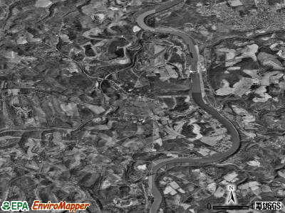 Zip code 15338 satellite photo by USGS