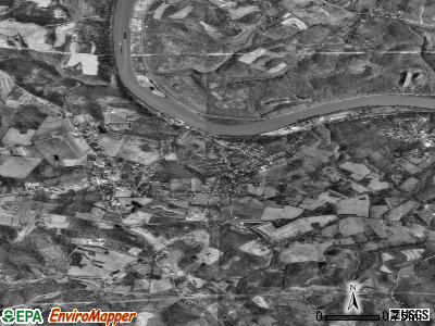 Zip code 15357 satellite photo by USGS