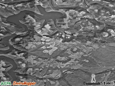 Zip code 15411 satellite photo by USGS