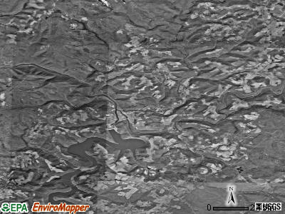 Zip code 15424 satellite photo by USGS