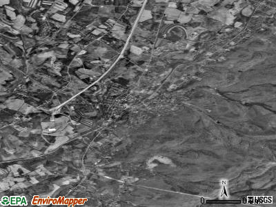 Zip code 15436 satellite photo by USGS