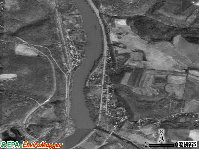 Zip code 15448 satellite photo by USGS