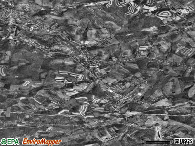 Zip code 15468 satellite photo by USGS