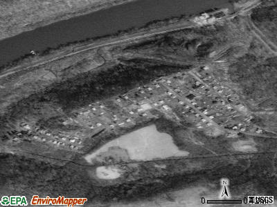 Zip code 15476 satellite photo by USGS