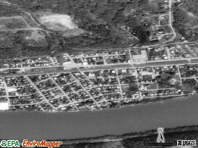 Zip code 15477 satellite photo by USGS