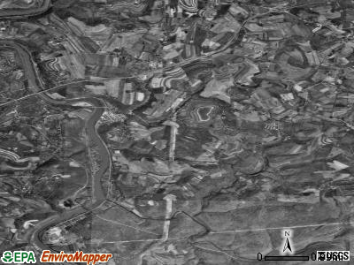 Zip code 15479 satellite photo by USGS