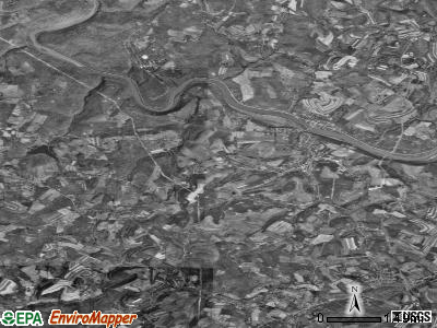 Zip code 15486 satellite photo by USGS