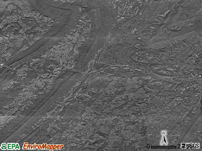 Zip code 15537 satellite photo by USGS