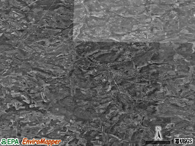 Zip code 15714 satellite photo by USGS