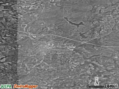 Zip code 15801 satellite photo by USGS