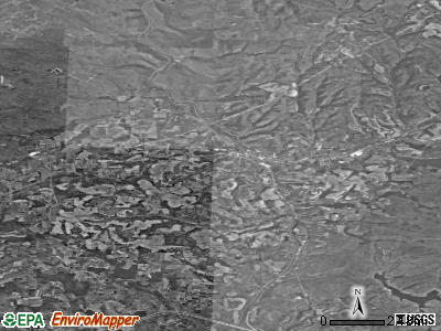 Zip code 15824 satellite photo by USGS