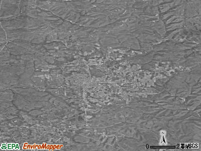 Zip code 15857 satellite photo by USGS