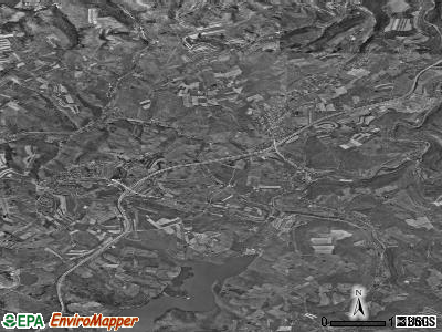 Zip code 15935 satellite photo by USGS