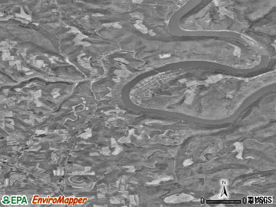 Zip code 16028 satellite photo by USGS