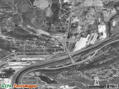 Zip code 16045 satellite photo by USGS