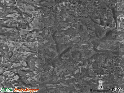 Zip code 16053 satellite photo by USGS