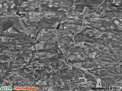 Zip code 16063 satellite photo by USGS