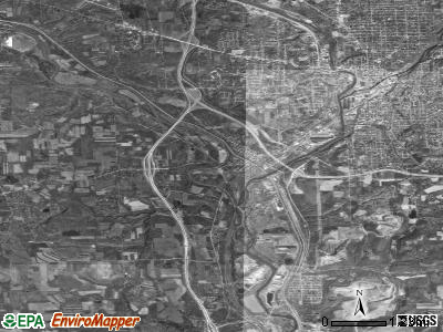 Zip code 16102 satellite photo by USGS