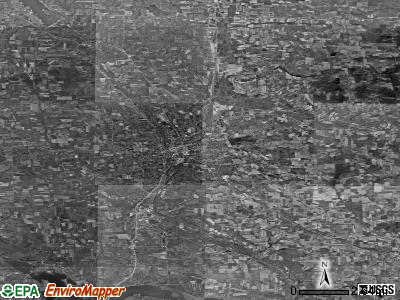 Zip code 16125 satellite photo by USGS