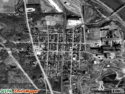 Zip code 16136 satellite photo by USGS