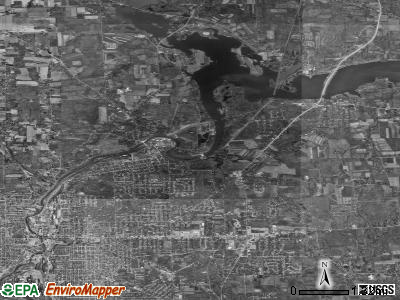 Zip code 16150 satellite photo by USGS
