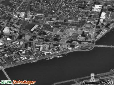 Zip code 02142 satellite photo by USGS