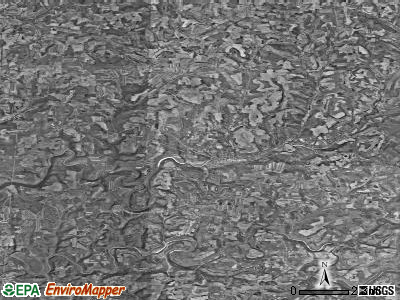 Zip code 16242 satellite photo by USGS