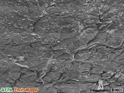 Zip code 16323 satellite photo by USGS