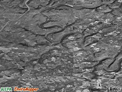 Zip code 16374 satellite photo by USGS