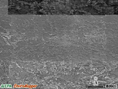 Zip code 16407 satellite photo by USGS