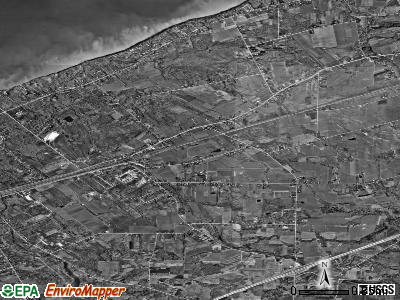 Zip code 16421 satellite photo by USGS