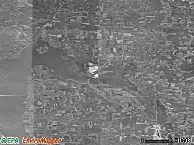 Zip code 16424 satellite photo by USGS