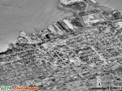 Zip code 16507 satellite photo by USGS
