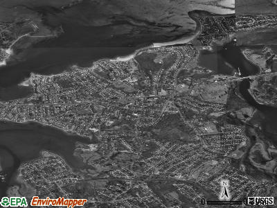 Zip code 02191 satellite photo by USGS